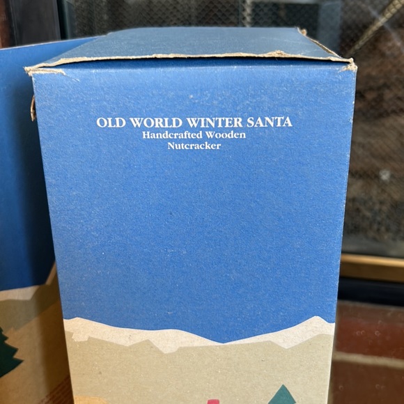 Rare! Vintage 1996 Old World Nutcracker Village  16" White & Gold Winter Santa - Picture 5 of 11